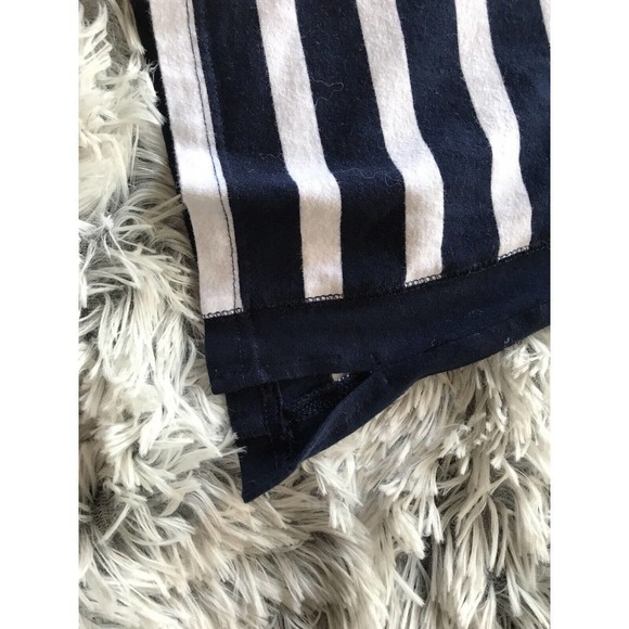 Chaps T shirt Striped 3/4 Sleeve Women's SzM Blue/White Pink Pre-Owned - Picture 4 of 6
